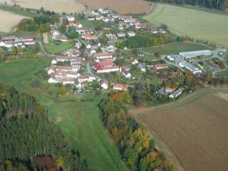 Letecký snímek - Mašovice