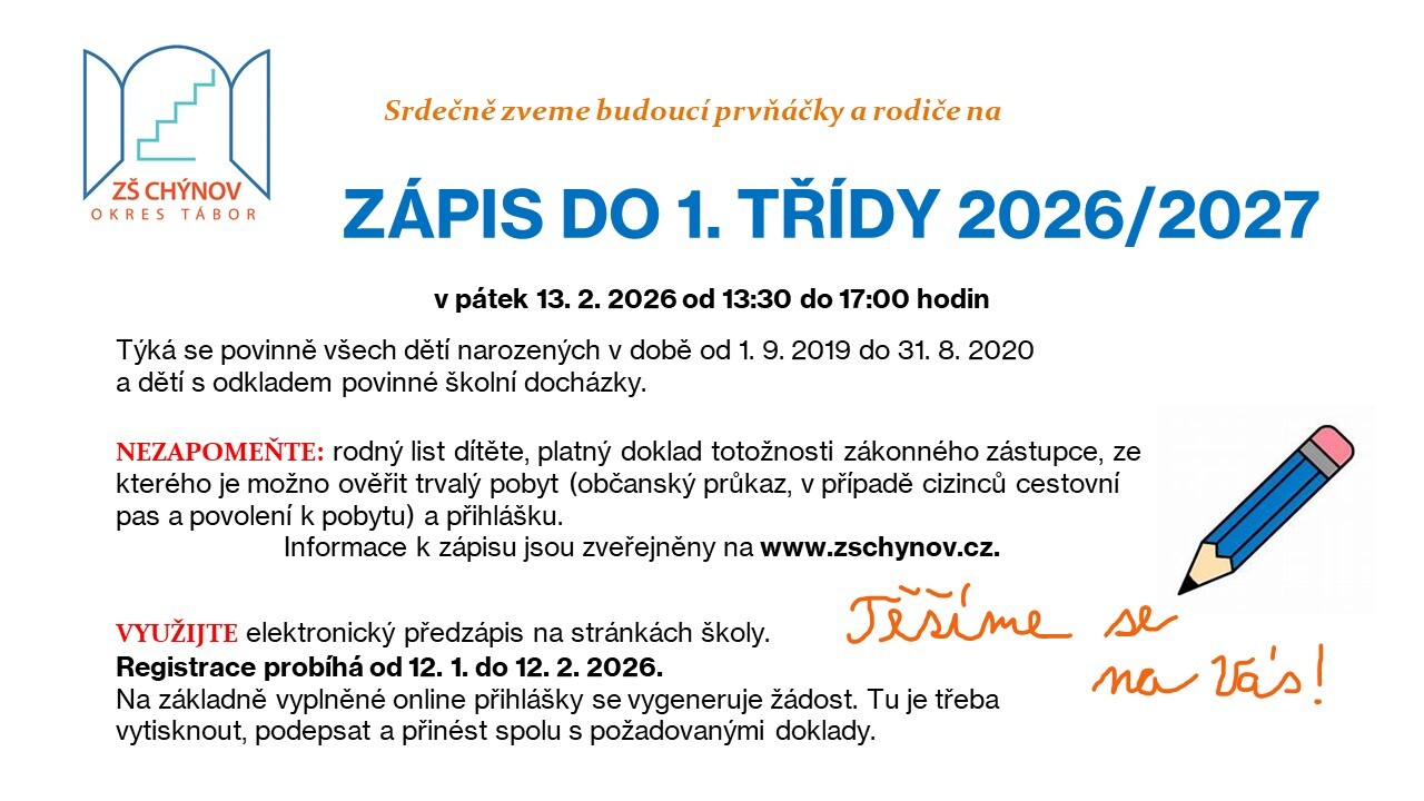 Zápis do 1. třídy